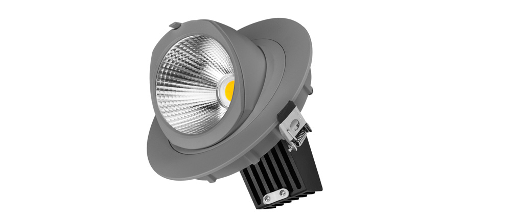 Светильник DownLight выдвижной TURN Standard silver